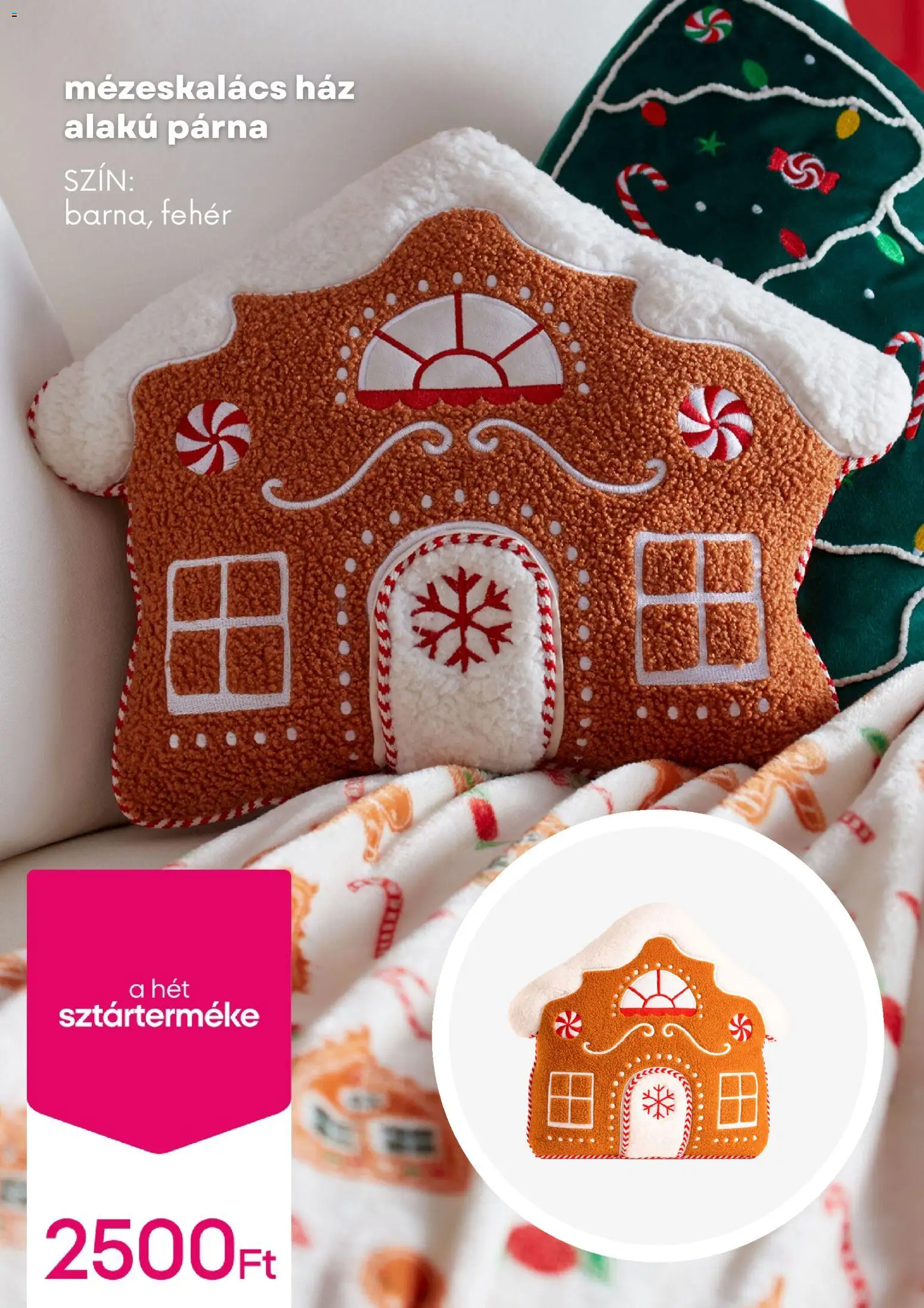 Pepco akciós ujság - amely érvényes a következő dátumtól: 20.11.2025 | Oldal: 6 | Termékek: Párna, Mézeskalács