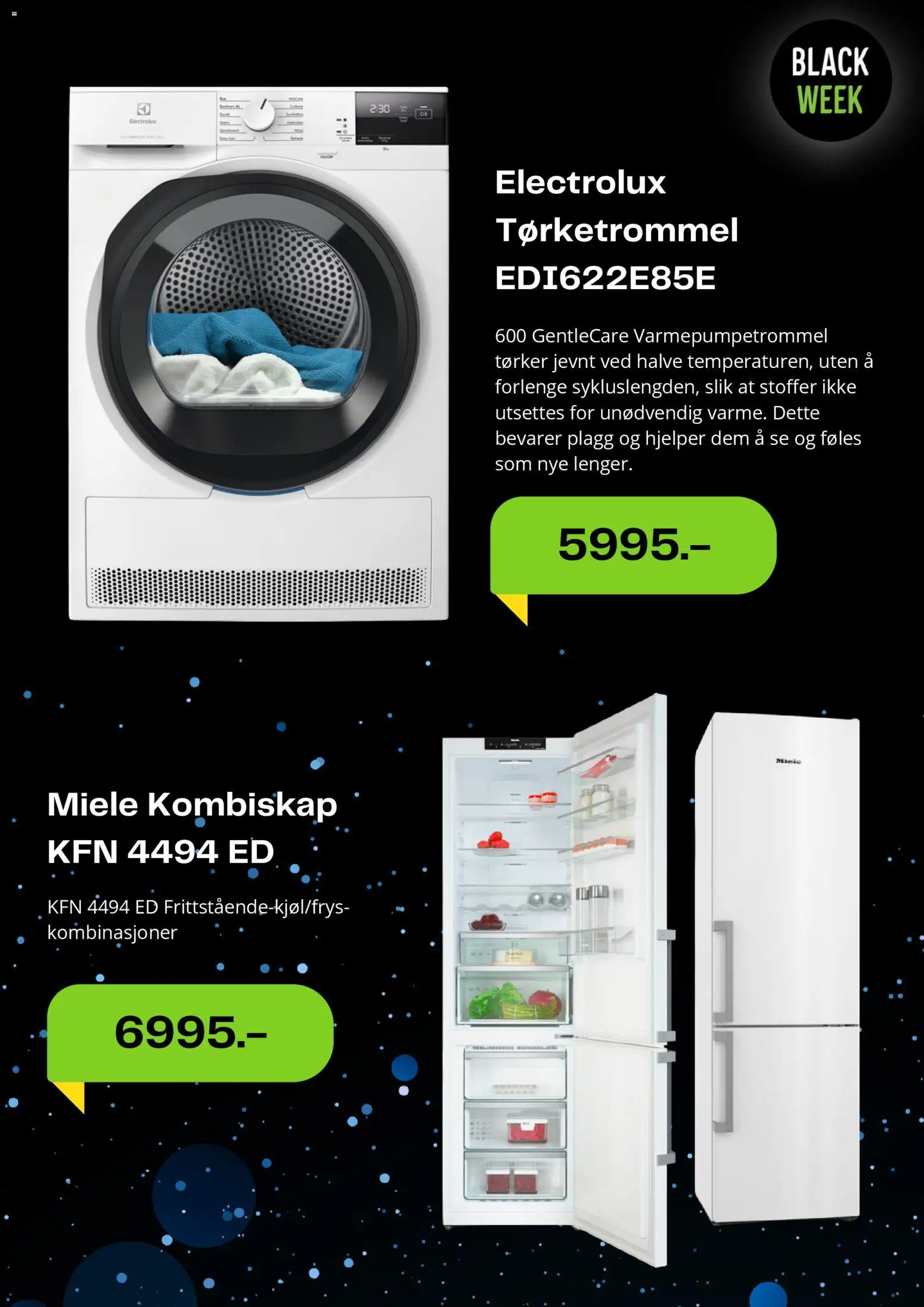 {H1} | Side: 5 | Produkter: Kombiskap, Tørketrommel