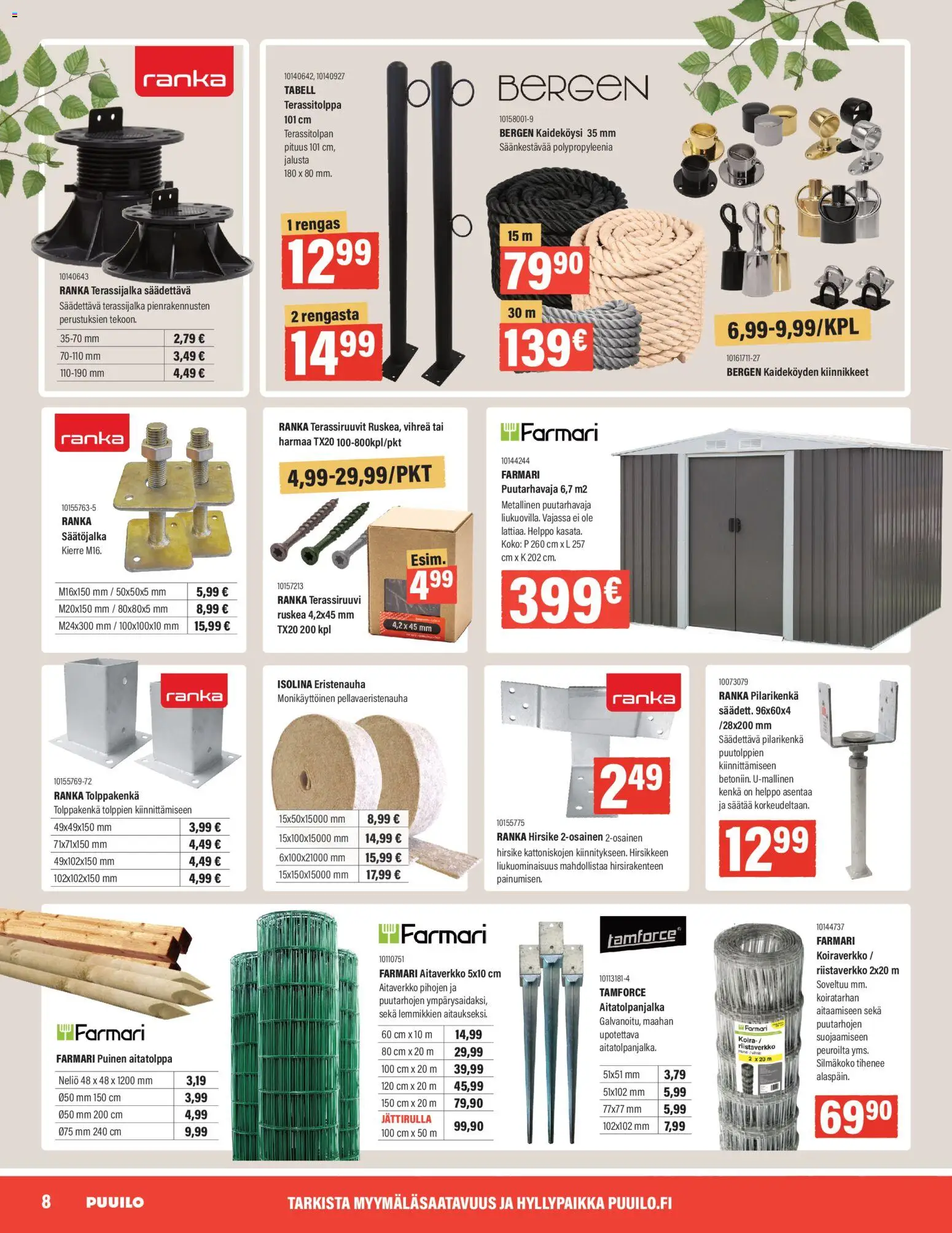 Puuilo tarjoukset – voimassa 27.04.2026 alkaen | Sivu: 8 | Tuotteet: Jalusta