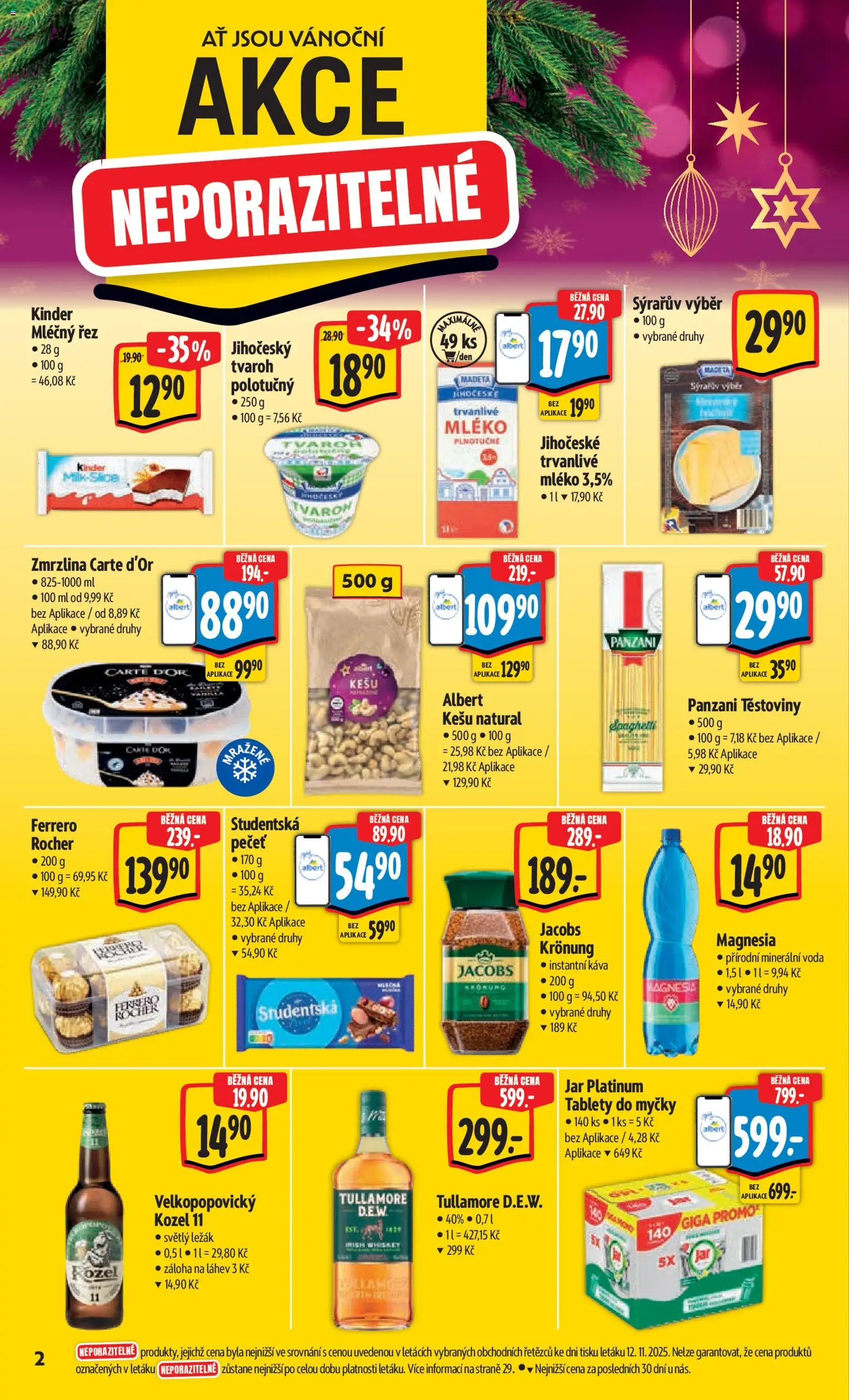 Albert leták - Hypermarket od 19.11.2025 | Strana: 6 | Produkty: Kešu, Káva, Zmrzlina, Jar platinum