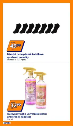 Náhled letáku Action leták od 18.03.2026 | Strana: 7 | Produkty: Čistící prostředek, Ponožky