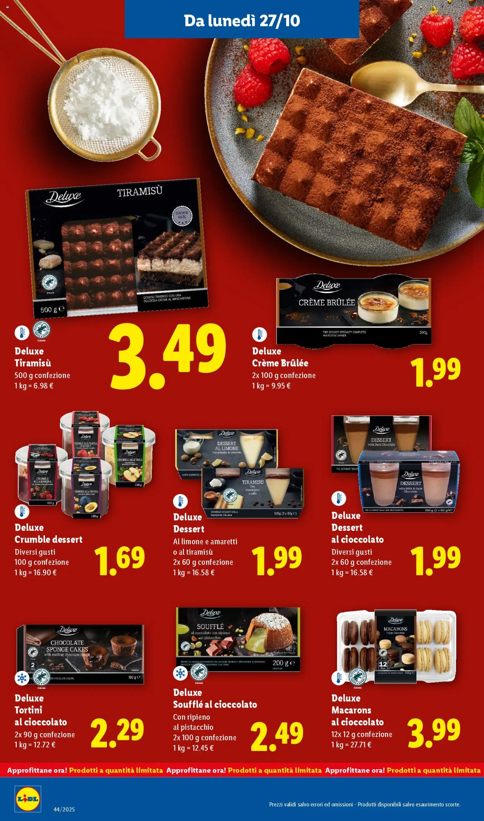 Volantino Lidl del 27.10.2025 | Pagina: 12 | Prodotti: Cioccolato, Mele, Limone, Cacao