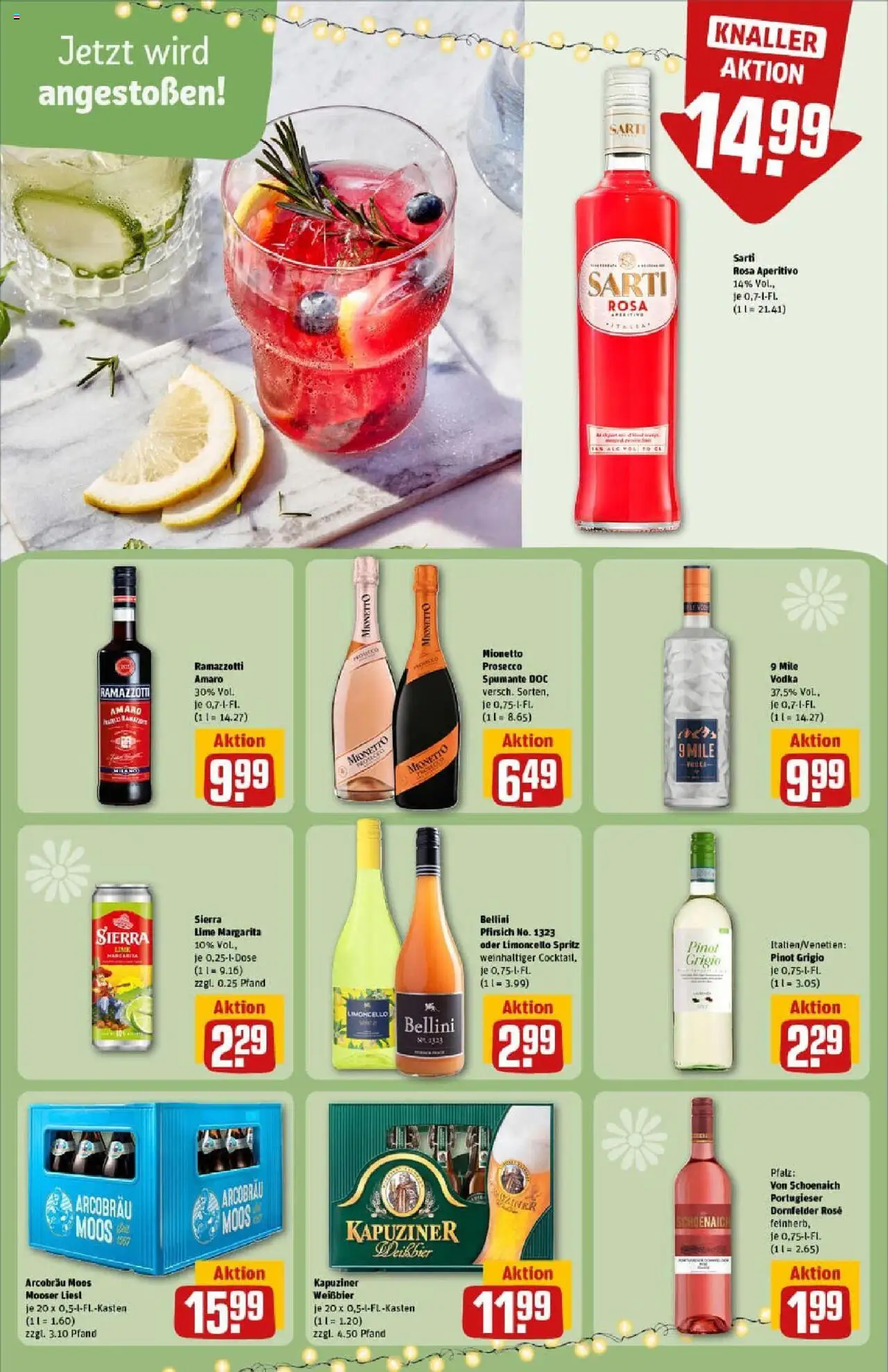 Rewe prospekt Dachau	 - gültig ab dem 13.07.2025 | Seite: 25 | Produkte: Prosecco, Limoncello, Vodka, Ramazzotti