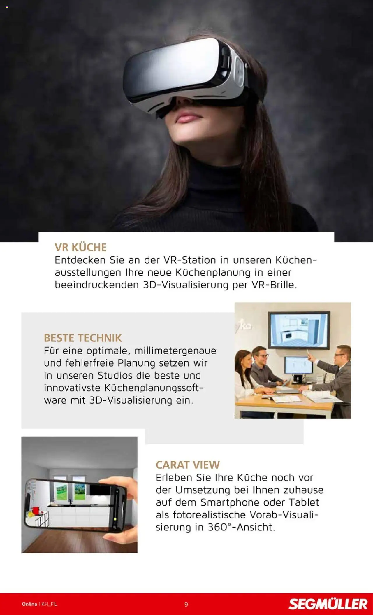 Segmüller Küchenkatalog – gültig ab 16.09.2025 | Seite: 9 | Produkte: Küche, Kuchen, Smartphone, Tablet