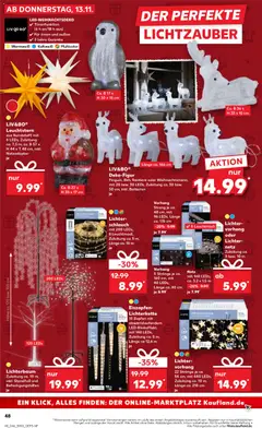 Vorhang, Strang je ca. 48 cm, mit 96 LEDs, Länge ca. 176 cm ab 13.11.2025 gültig | Seite: 48 | Produkte: Batterien, Vorhang