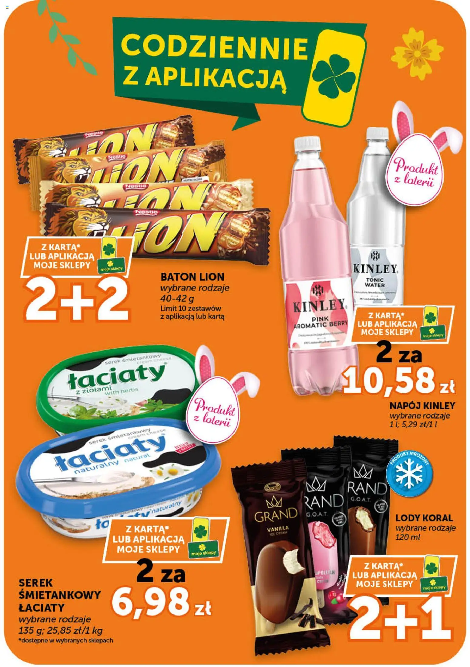 Groszek gazetka - Minimarket od 19.03.2026 | Strona: 11 | Produkty: Karta, Serek, Baton, Lody koral