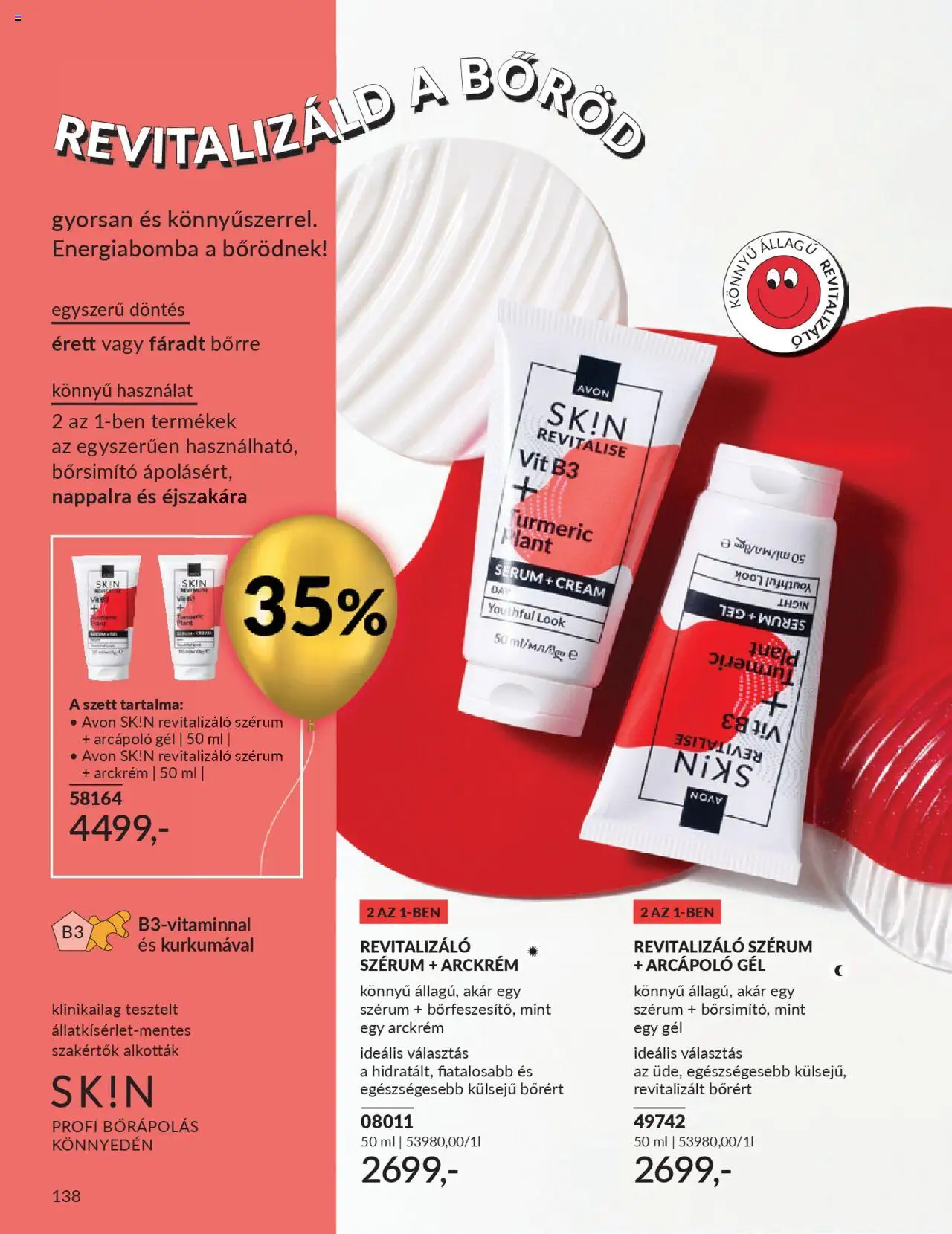 Avon akciós ujság - amely érvényes a következő dátumtól: 01.10.2025 | Oldal: 142 | Termékek: Arckrém