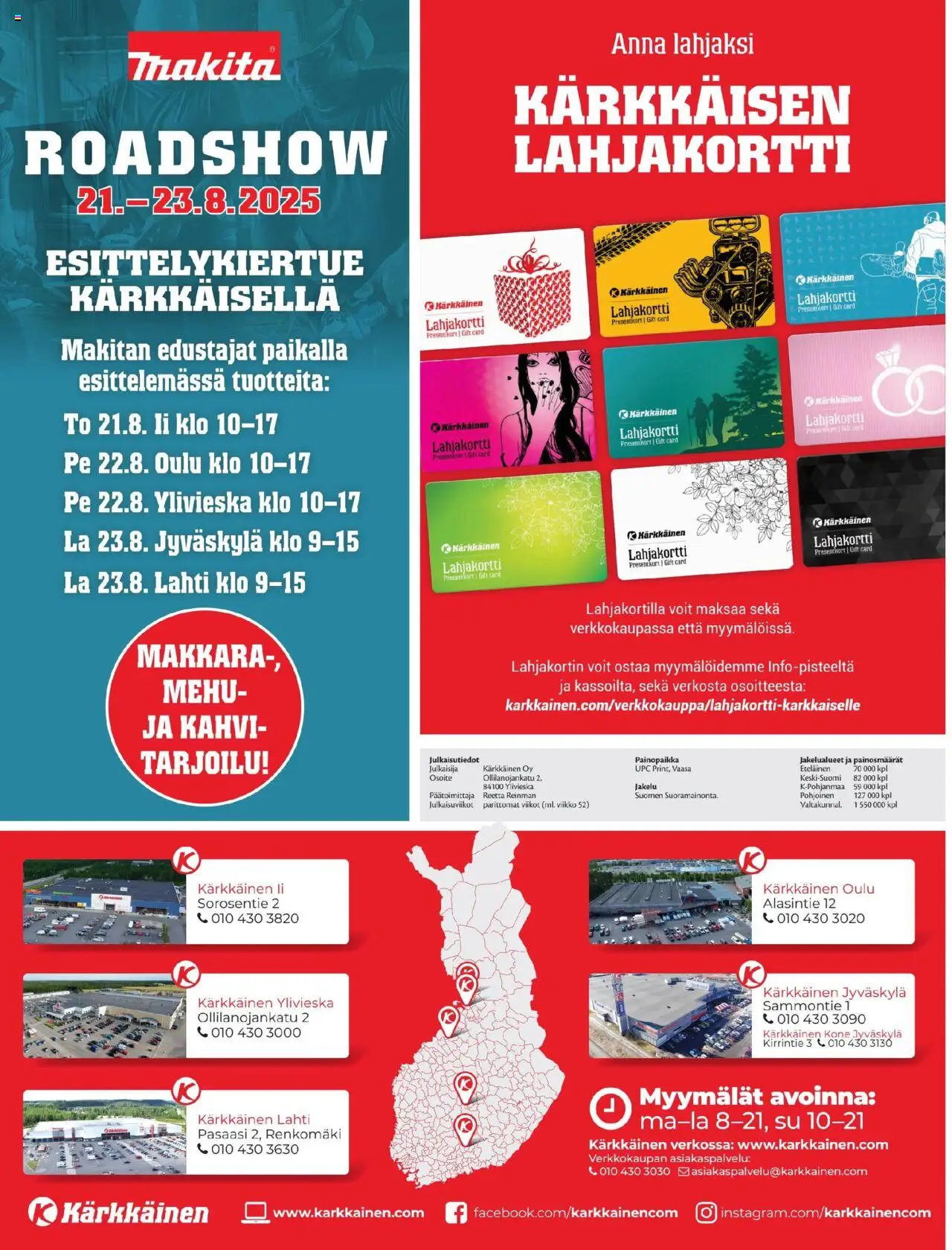  | Sivu: 2 | Tuotteet: Makkara, Kahvi, Mehu