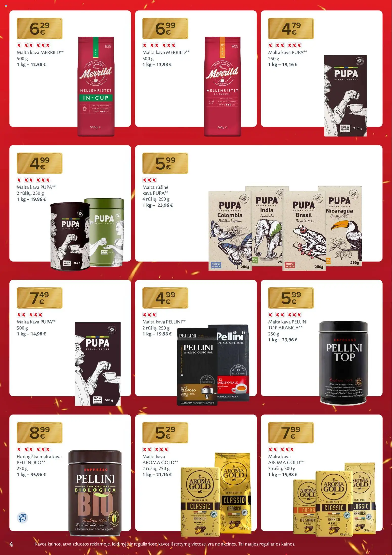 MAXIMA akcijos nuo 09.12.2025 | Puslapis: 4 | Prekių: Kava