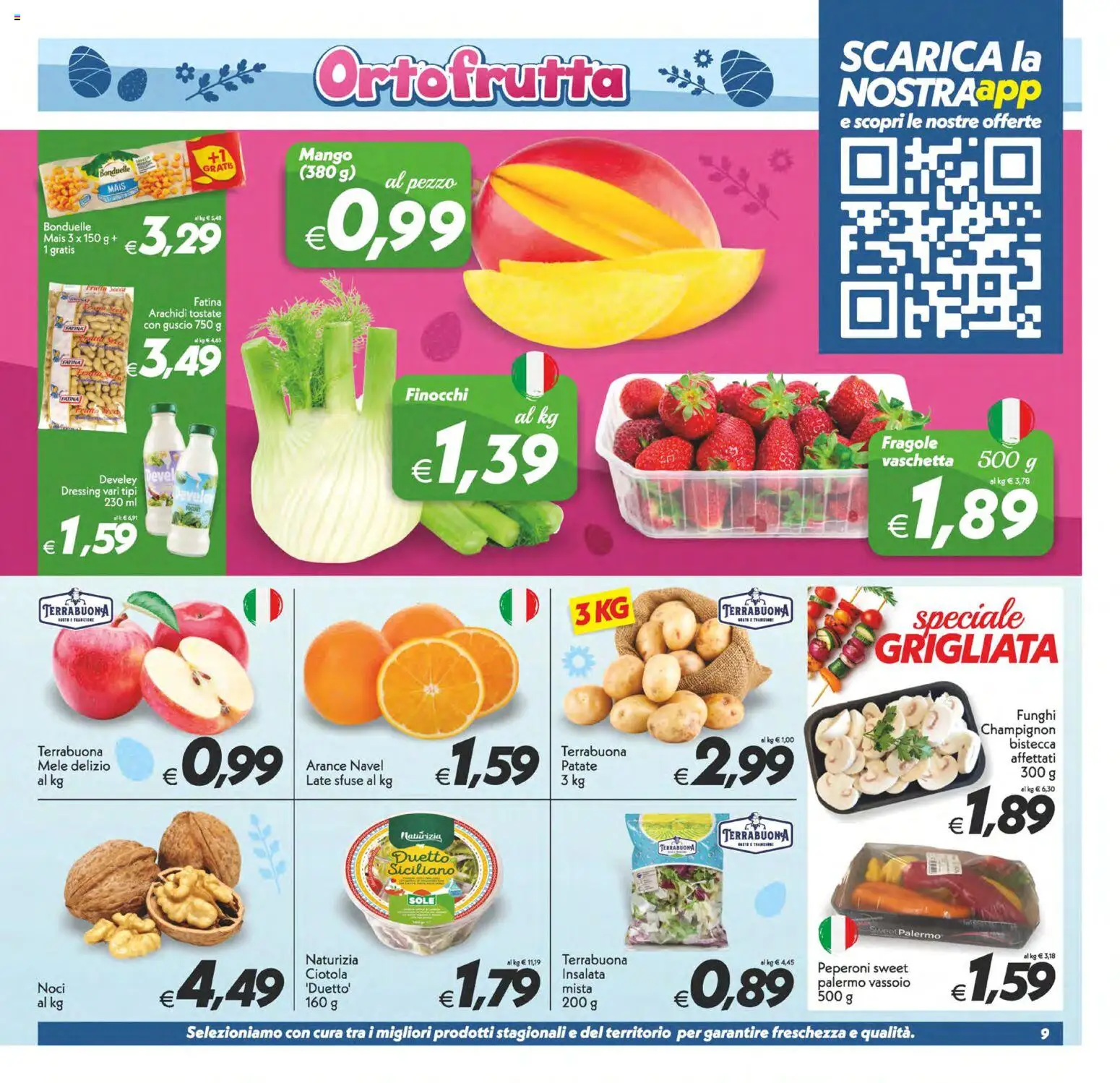 Volantino SuperConveniente del 27.03.2026 | Pagina: 9 | Prodotti: Peperoni, Patate, Mais, Vassoio