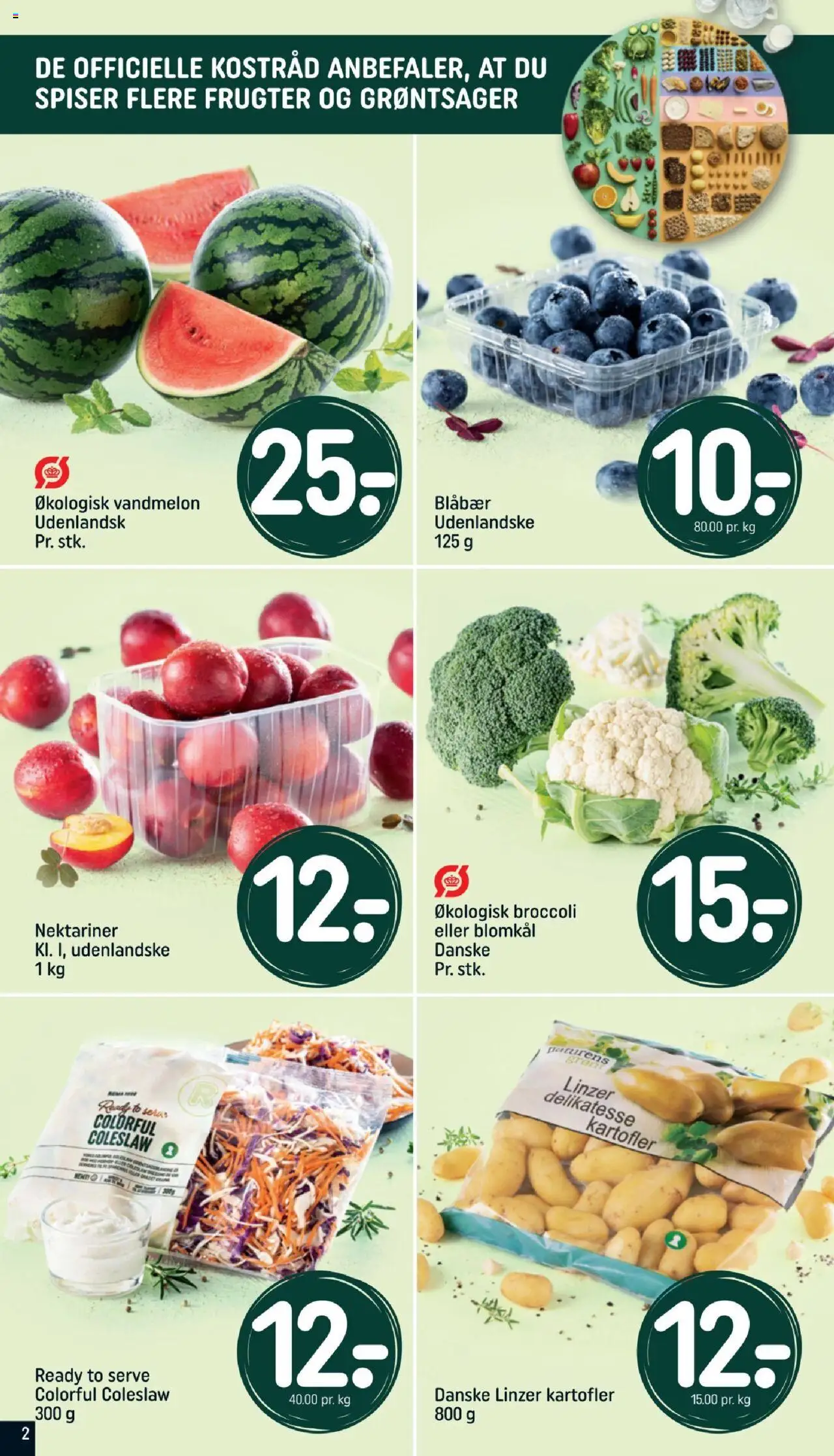 Rema 1000 Tilbudsavis gyldig fra 06.07.2025 | Side: 2 | Produkter: Kartofler, Broccoli, Blomkål, Nektariner