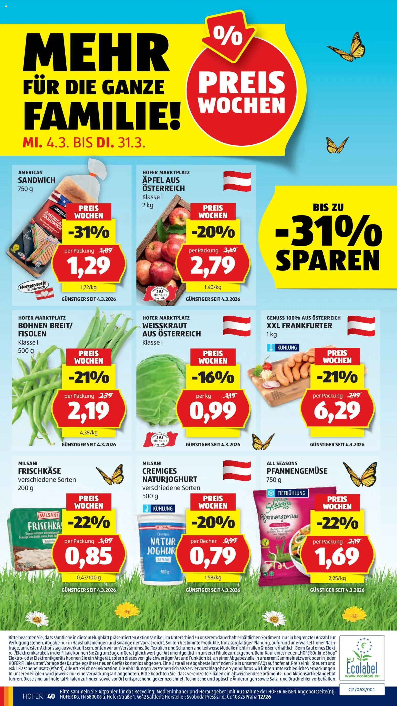 Hofer Flugblatt gültig ab 11.03.2026 | Seite: 47 | Produkte: Äpfel