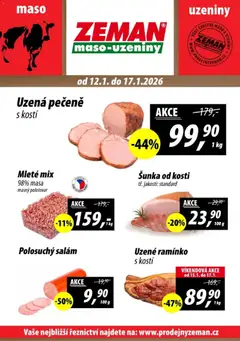 Náhled letáku Prodejny Zeman leták - Plzeň od 12.01.2026