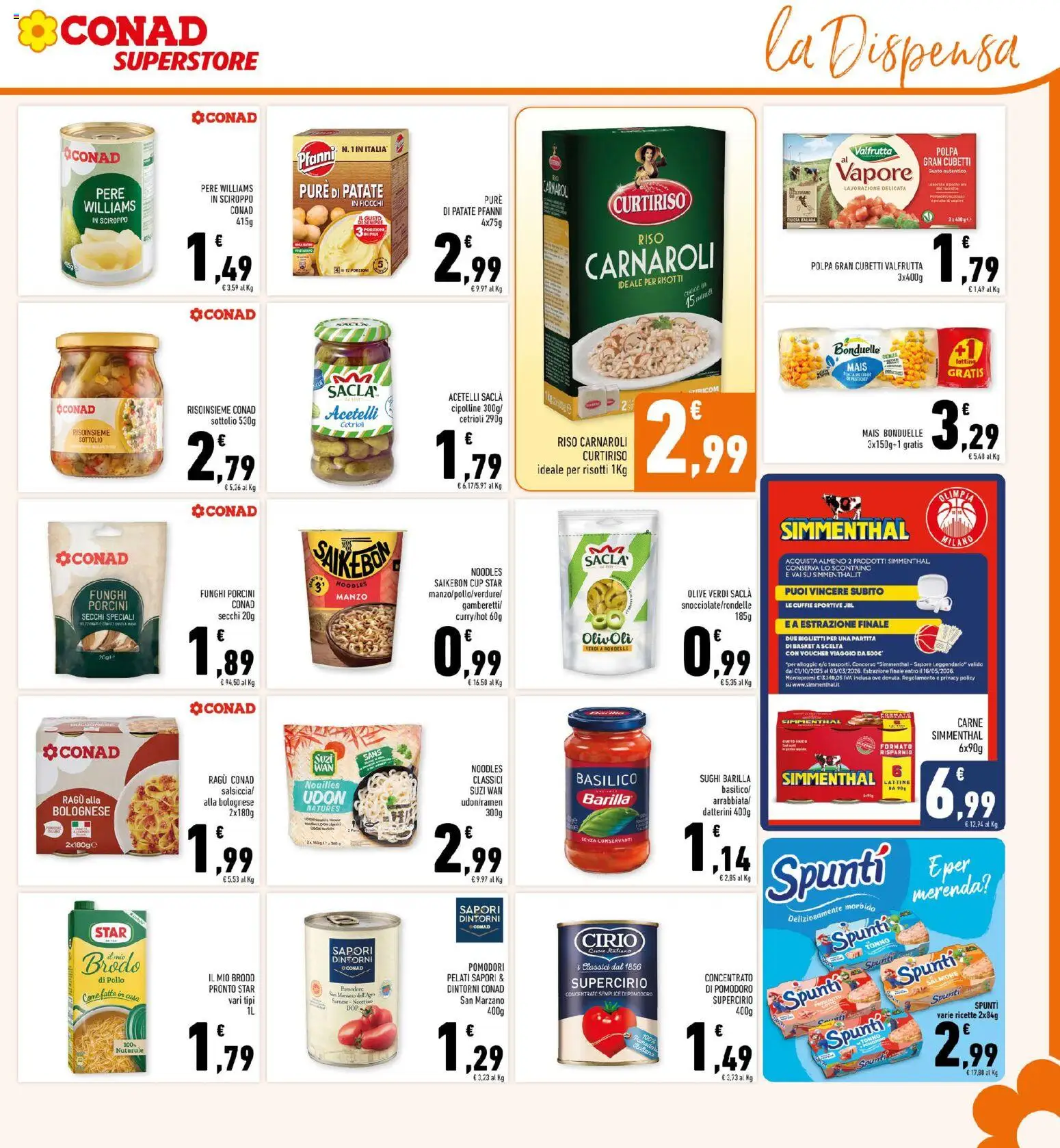 Volantino Conad del 02.01.2026 | Pagina: 17 | Prodotti: Riso Carnaroli, Pollo, Pomodoro, Mais
