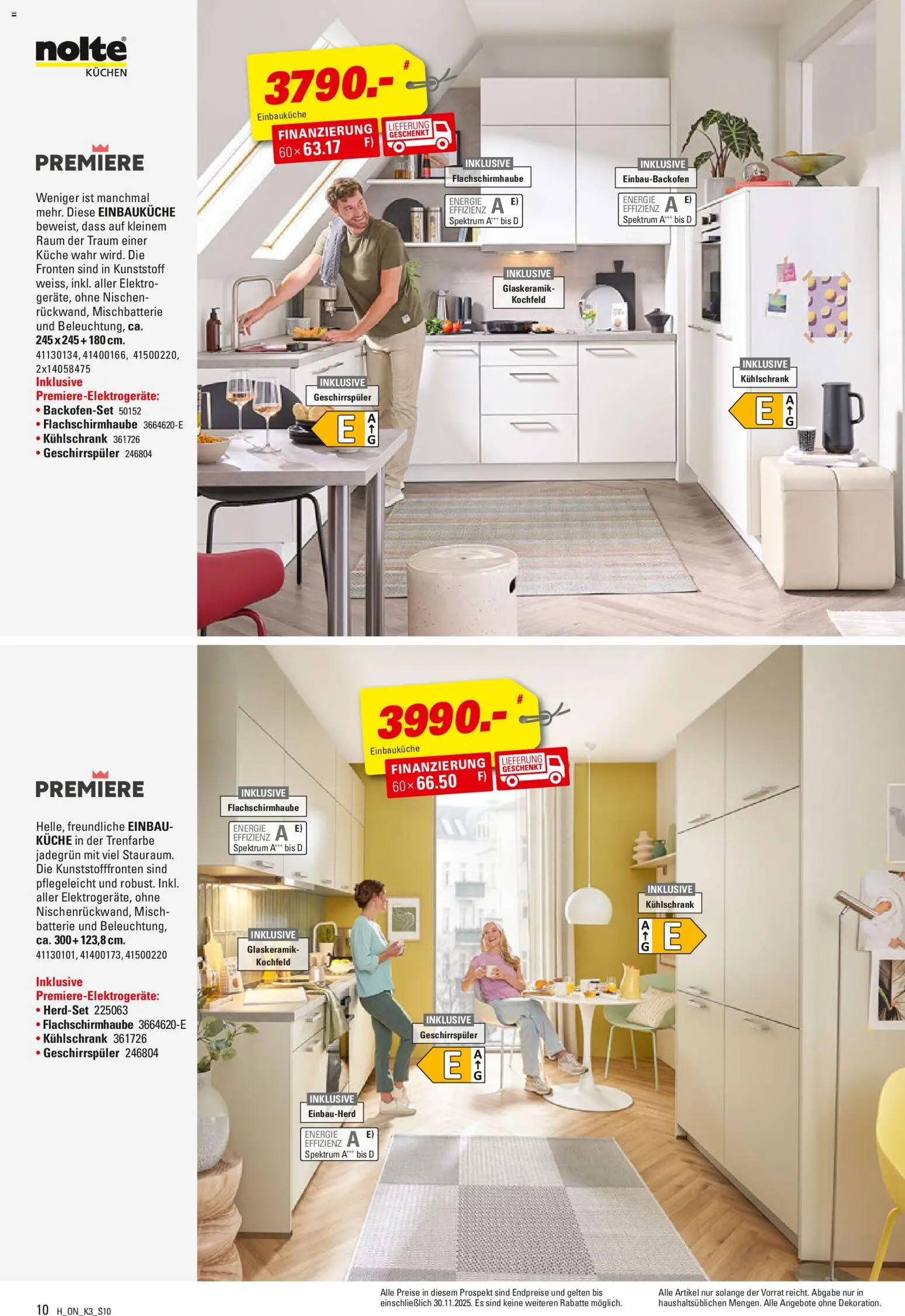 Höffner Küchen Power  – gültig ab 12.11.2025 | Seite: 10 | Produkte: Geschirrspüler, Küche, Kühlschrank, Kuchen