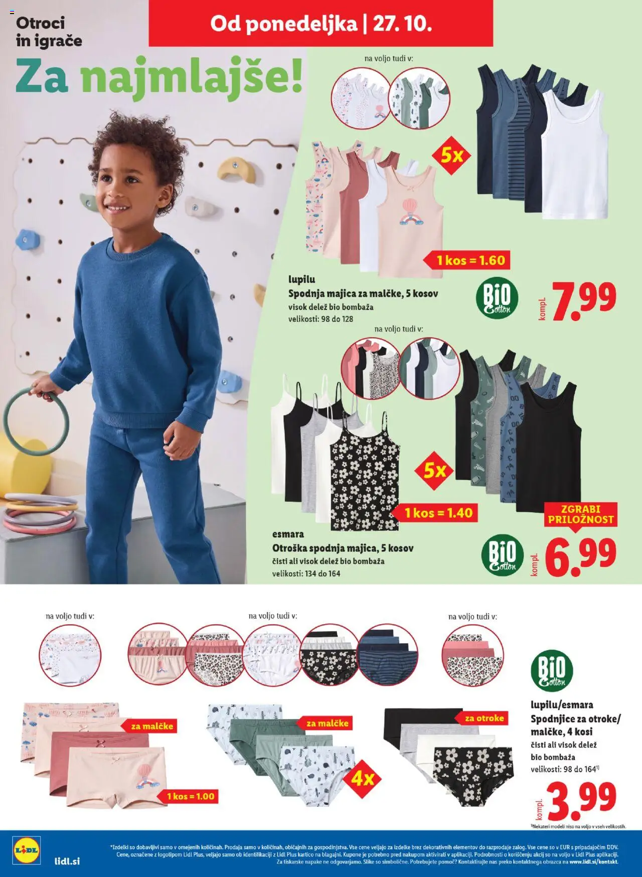 Novi Lidl katalog ponudbe – veljaven od 23.10.2025 | Stran: 60 | Izdelki: Spodnjice, Kos, Majica