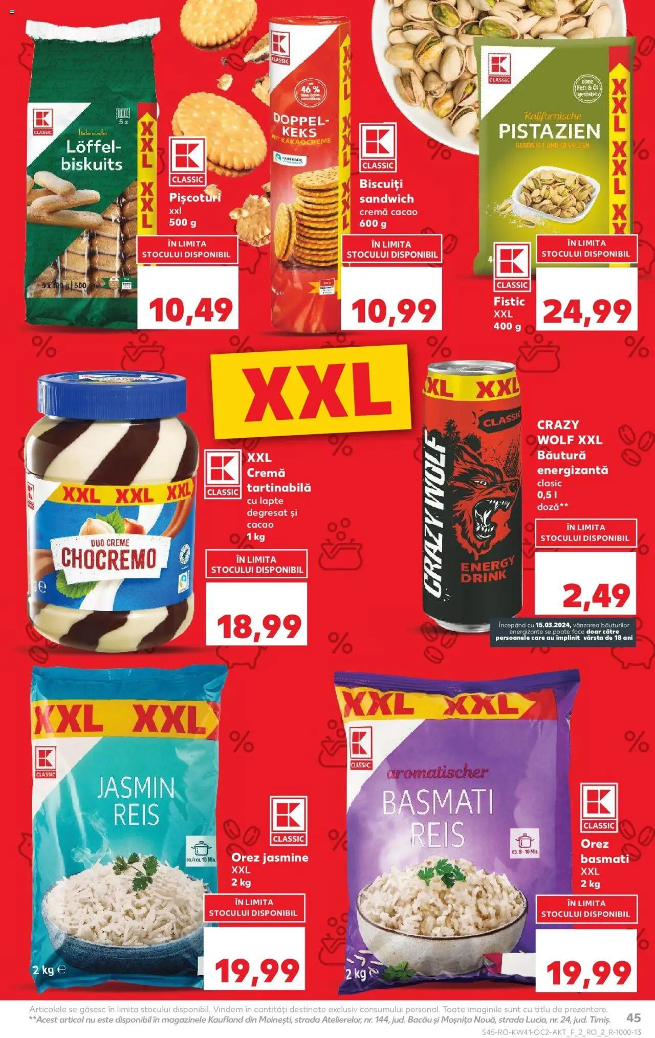 Noul catalog Kaufland – valabil de la 08.10.2025 | Pagină: 45 | Produse: Lapte, Cremă, Fistic, Cremă tartinabilă