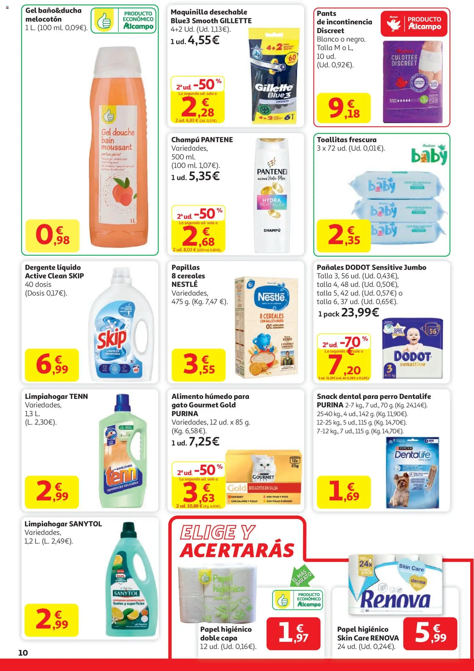 Alcampo - Superstore │ válido desde el 29.12.2025 | Página: 10 | Productos: Champú, Papel higienico, Cereales