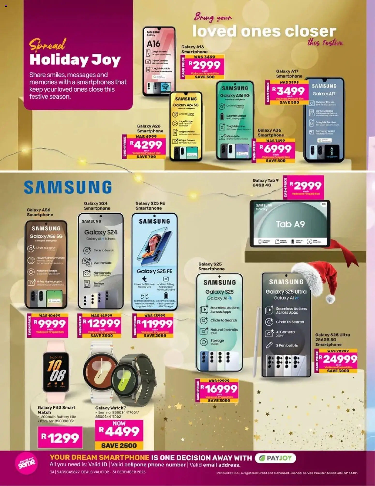 New Game catalogue – valid from 02.12.2025 | Page: 34 | Products: Smartphone, Watch, Audio, Pen