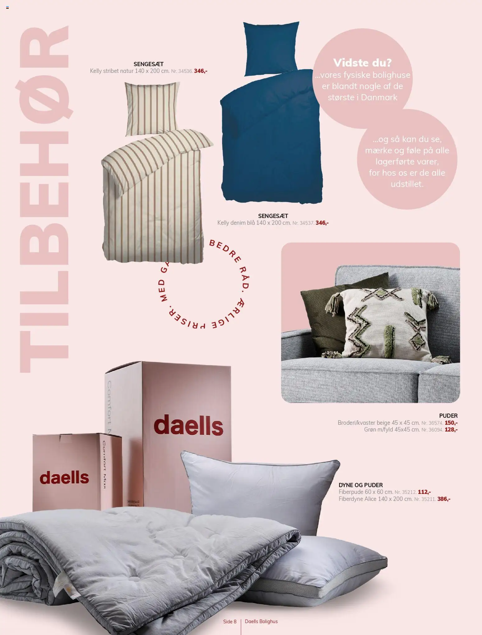 Daells Bolighus tilbudsavis – gyldig fra 14.11.2025 | Side: 8 | Produkter: Sengesæt