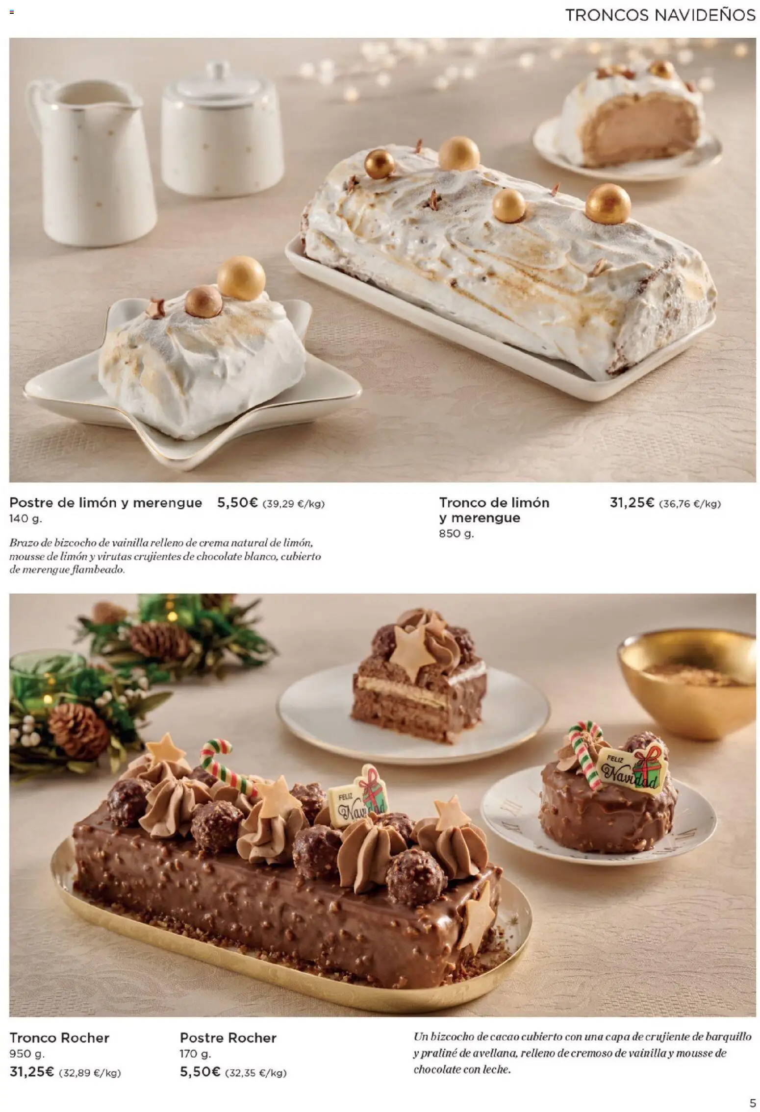 Hipercor - Especial Pastelería Navidad │ válido desde el 05.12.2025 | Página: 5 | Productos: Mousse, Chocolate, Crema, Bizcocho
