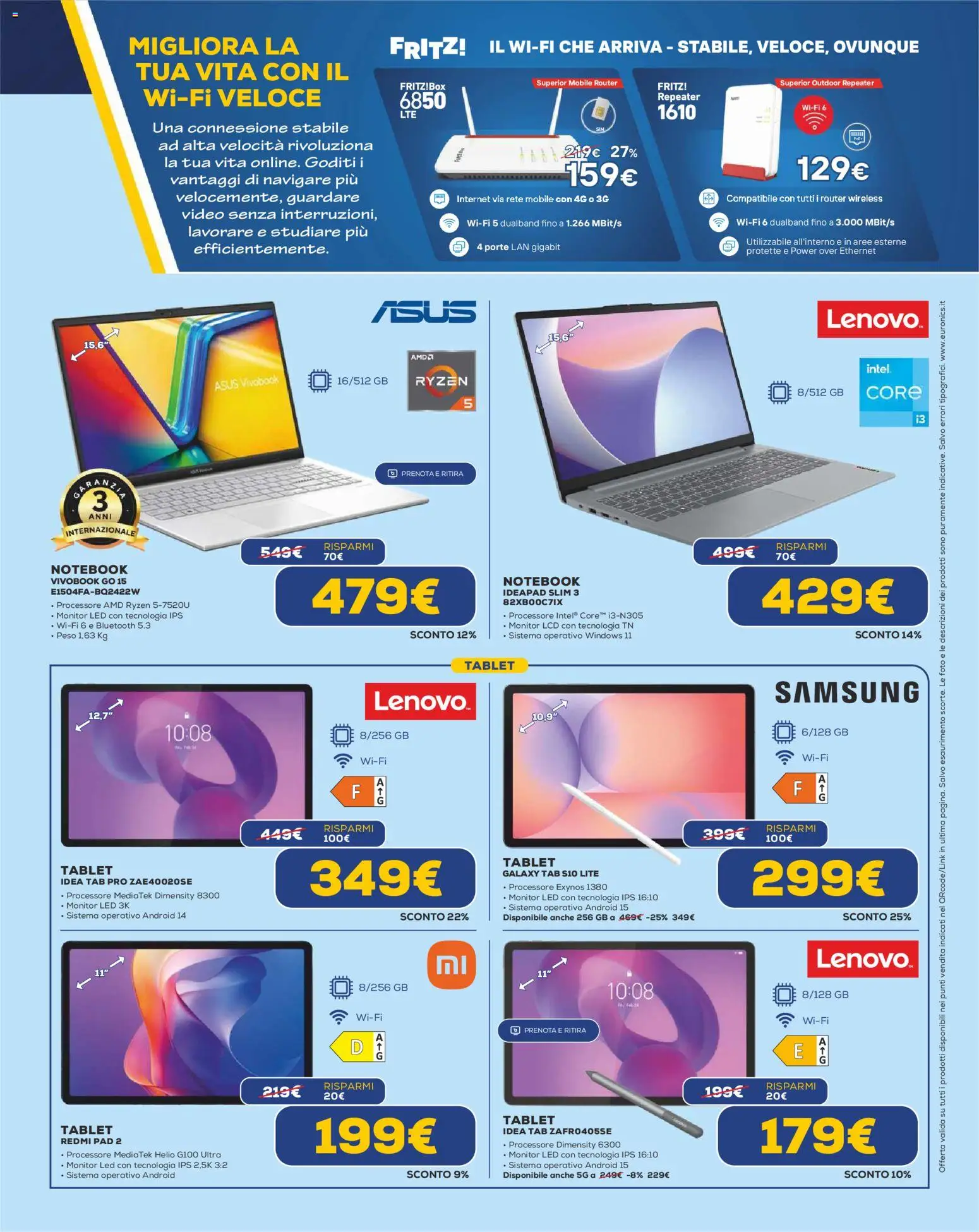Volantino Euronics del 22.01.2026 | Pagina: 19 | Prodotti: Mobile, Tablet, Video, Samsung