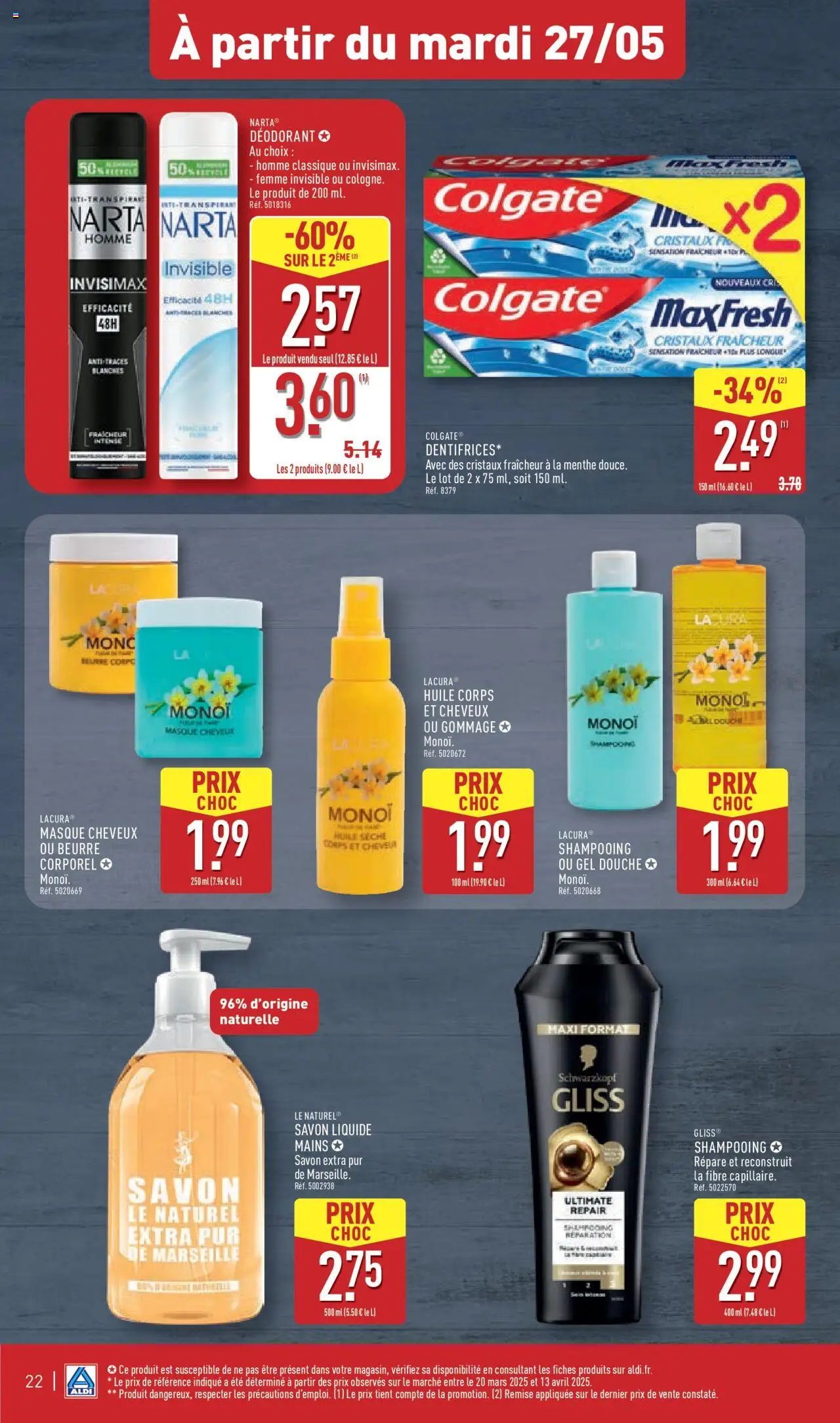  | Page: 25 | Produits: Menthe, Gel douche, Déodorant, Douche