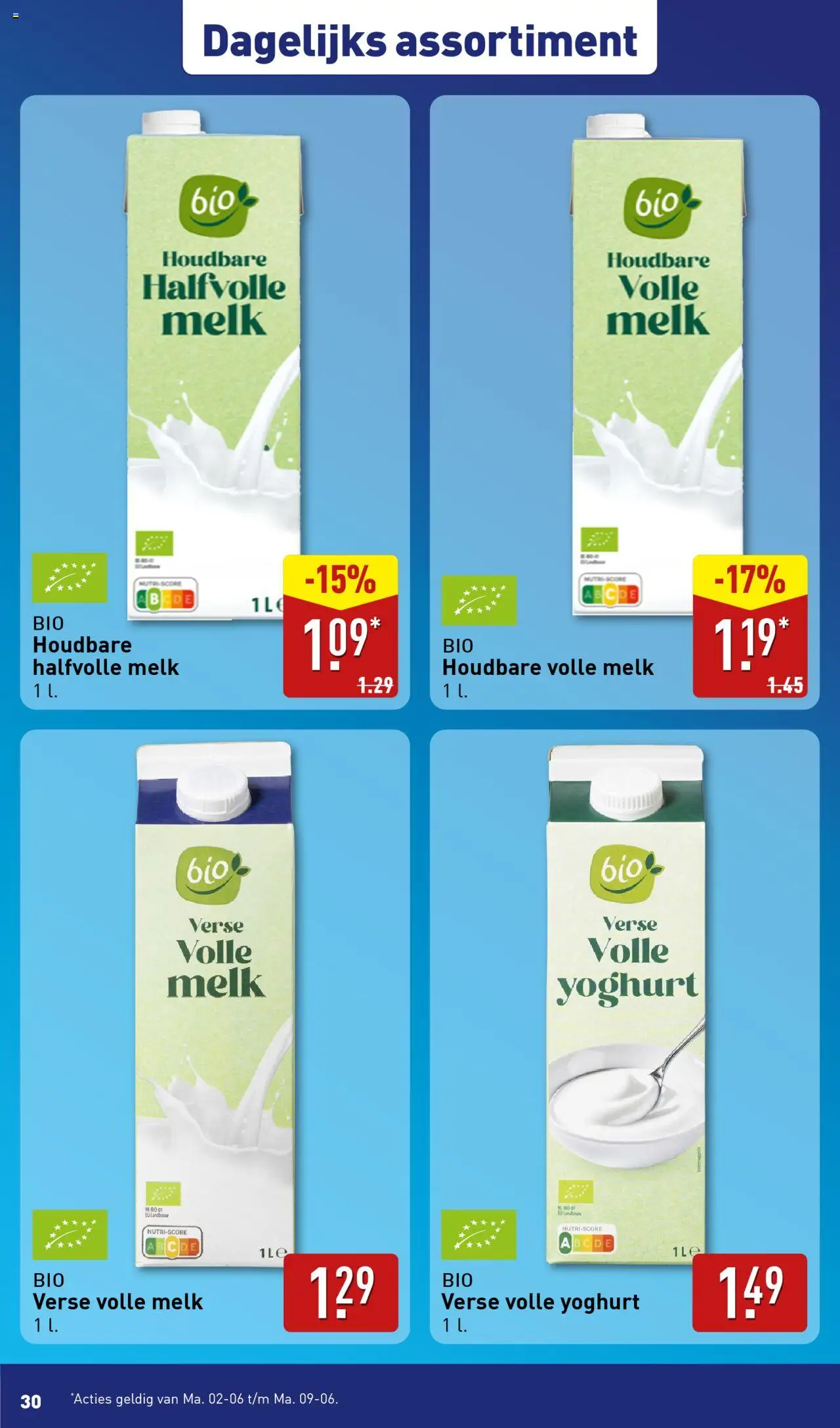 | Pagina: 30 | Producten: Melk, Yoghurt, Halfvolle Melk, Volle melk