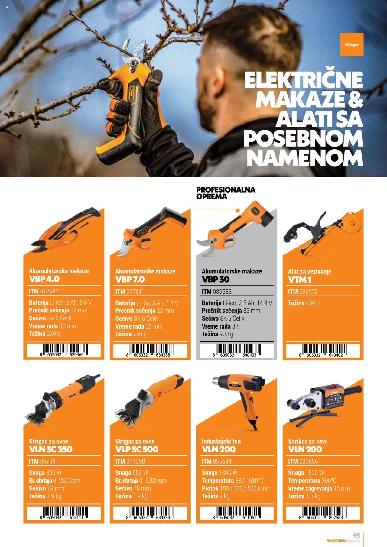Villager katalog - važi od 13.02.2025 | Strana: 95 | Proizvode: Fen, Baterija, Makaze