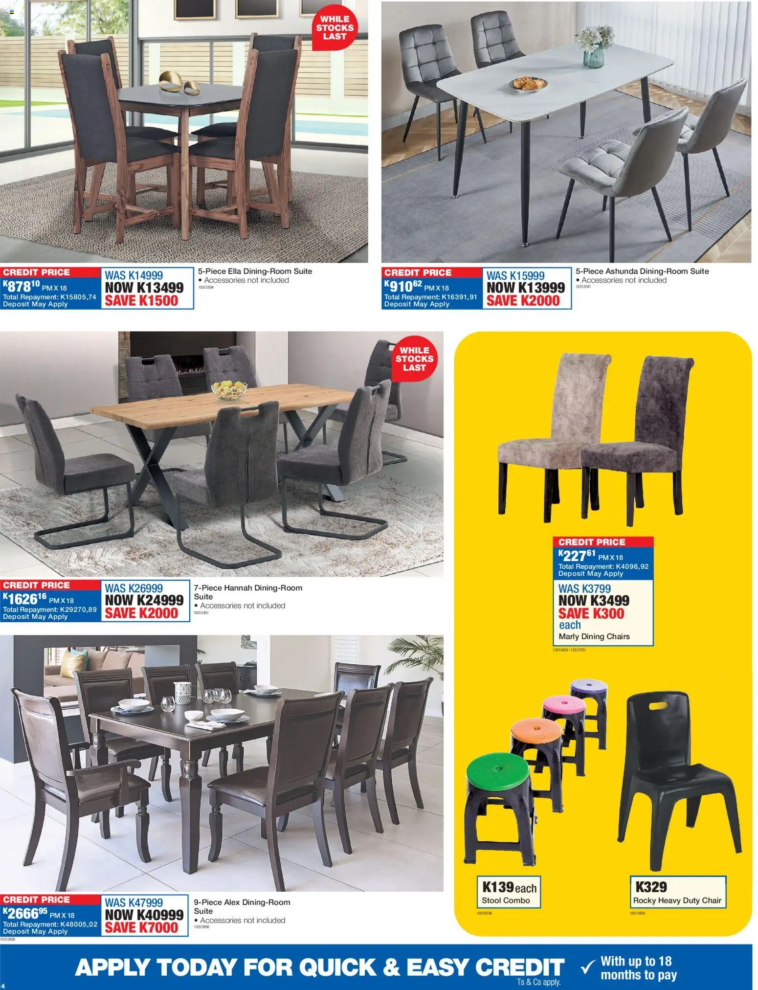 New OK Furniture catalogue – valid from 16.02.2026 | Page: 4 | Products: Stool, Chair