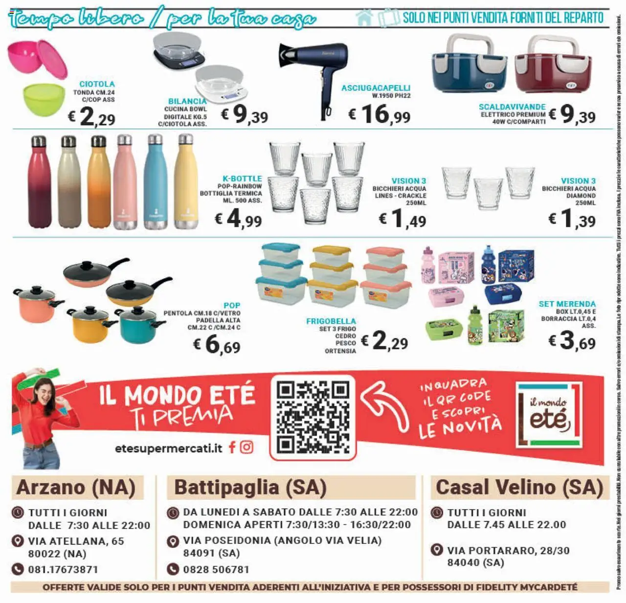 Volantino Eté del 19.08.2025 | Pagina: 24 | Prodotti: Acqua, Padella, Bilancia, Borraccia