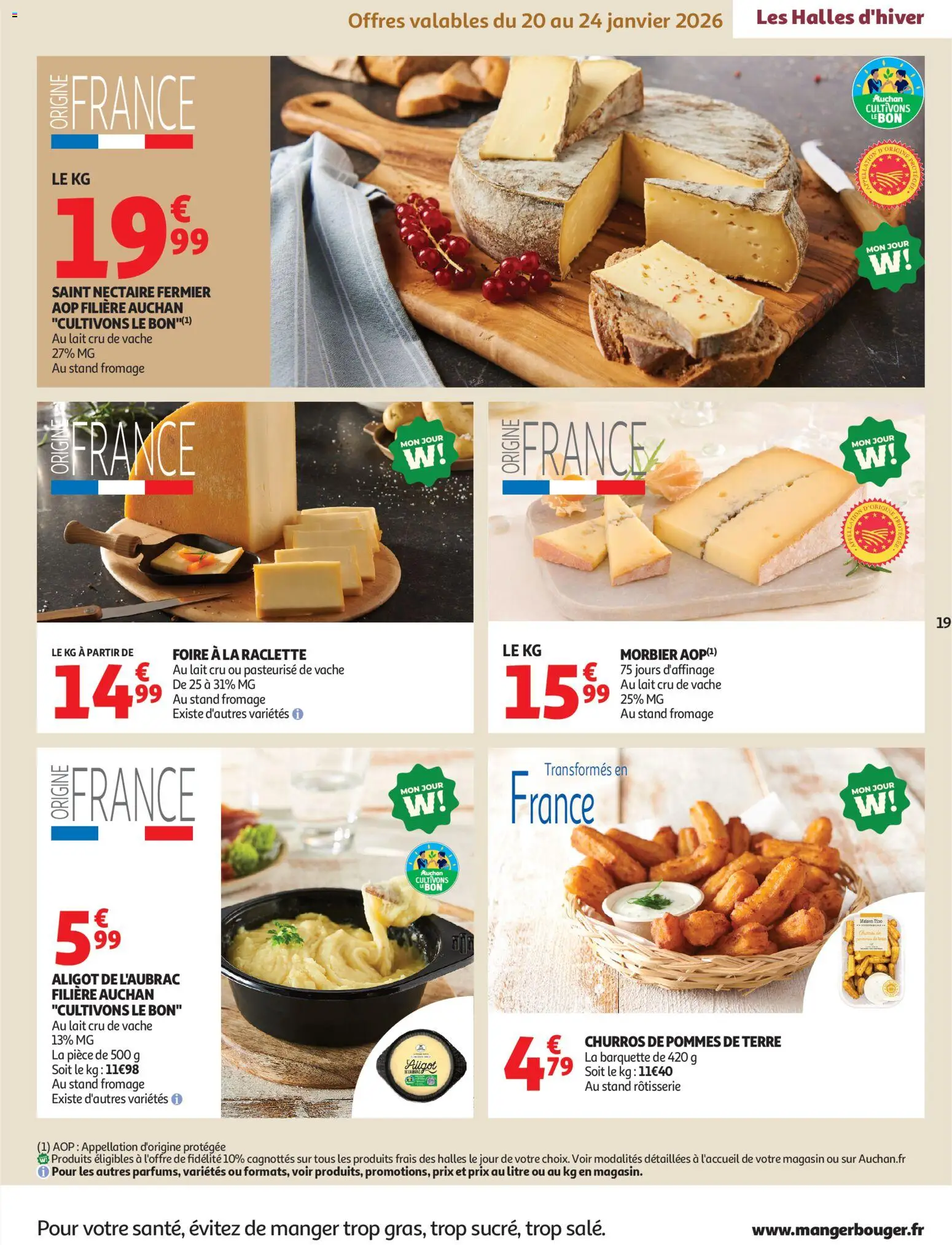 {H1} | Page: 19 | Produits: Aligot, Raclette, Lait, Fromage
