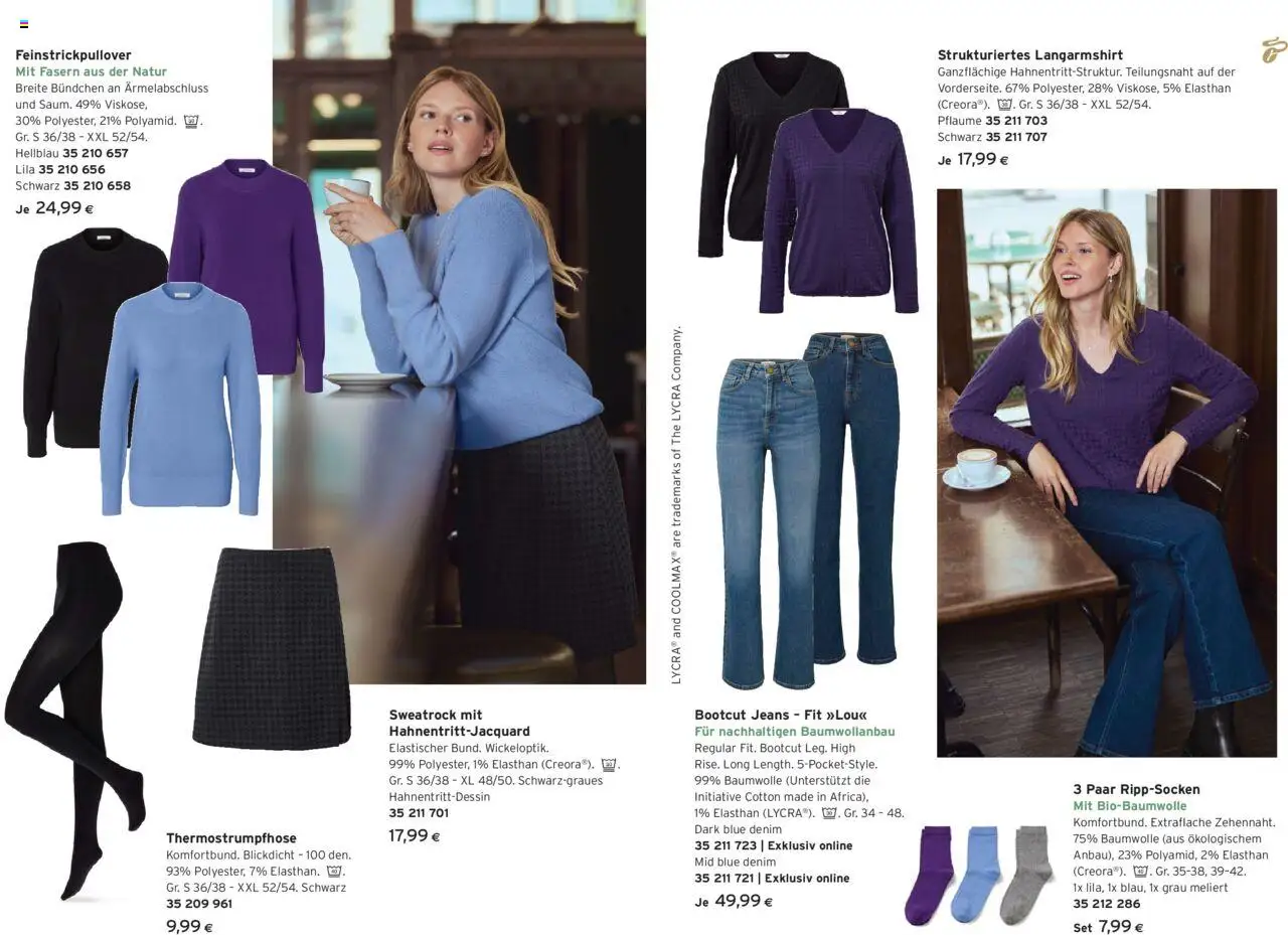 Tchibo Eduscho - Pullis & Westen gültig ab 13.10.2025 | Seite: 3 | Produkte: Jeans