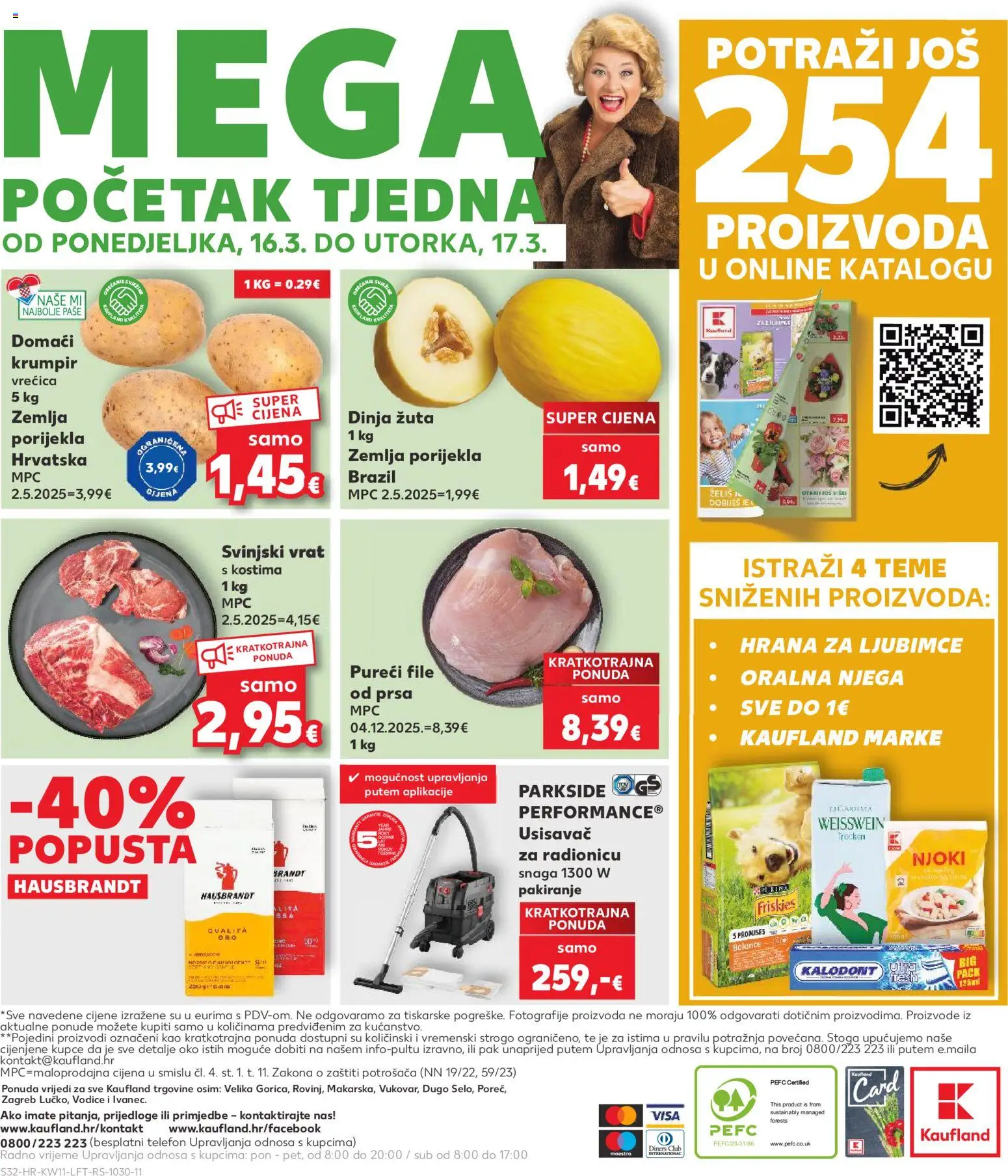 Kaufland katalog | vrijedi od 11.03.2026 | Stranica: 32 | Proizvodi: Usisavač, Krumpir, Dinja, Telefon