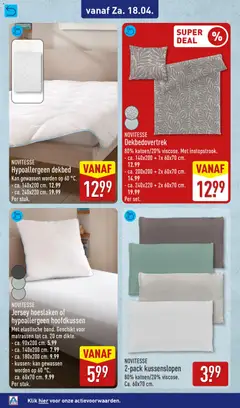 Aldi folder week 16 - Voorbeeld van een folder van Aldi, geldig van 13.04.2026 | Pagina: 56 | Producten: Dekbed, Kan, Kussen