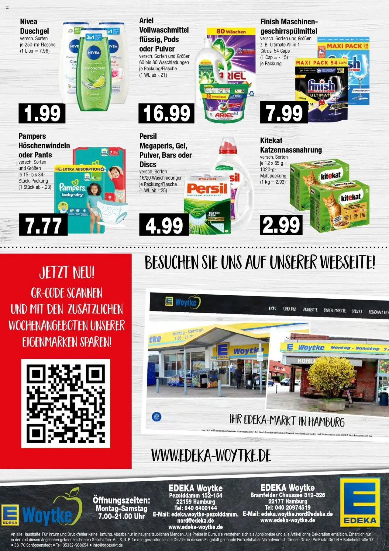 Edeka prospekt Hamburg	 - gültig ab dem 29.06.2025 | Seite: 8 | Produkte: Pampers, Finish, Duschgel, Persil