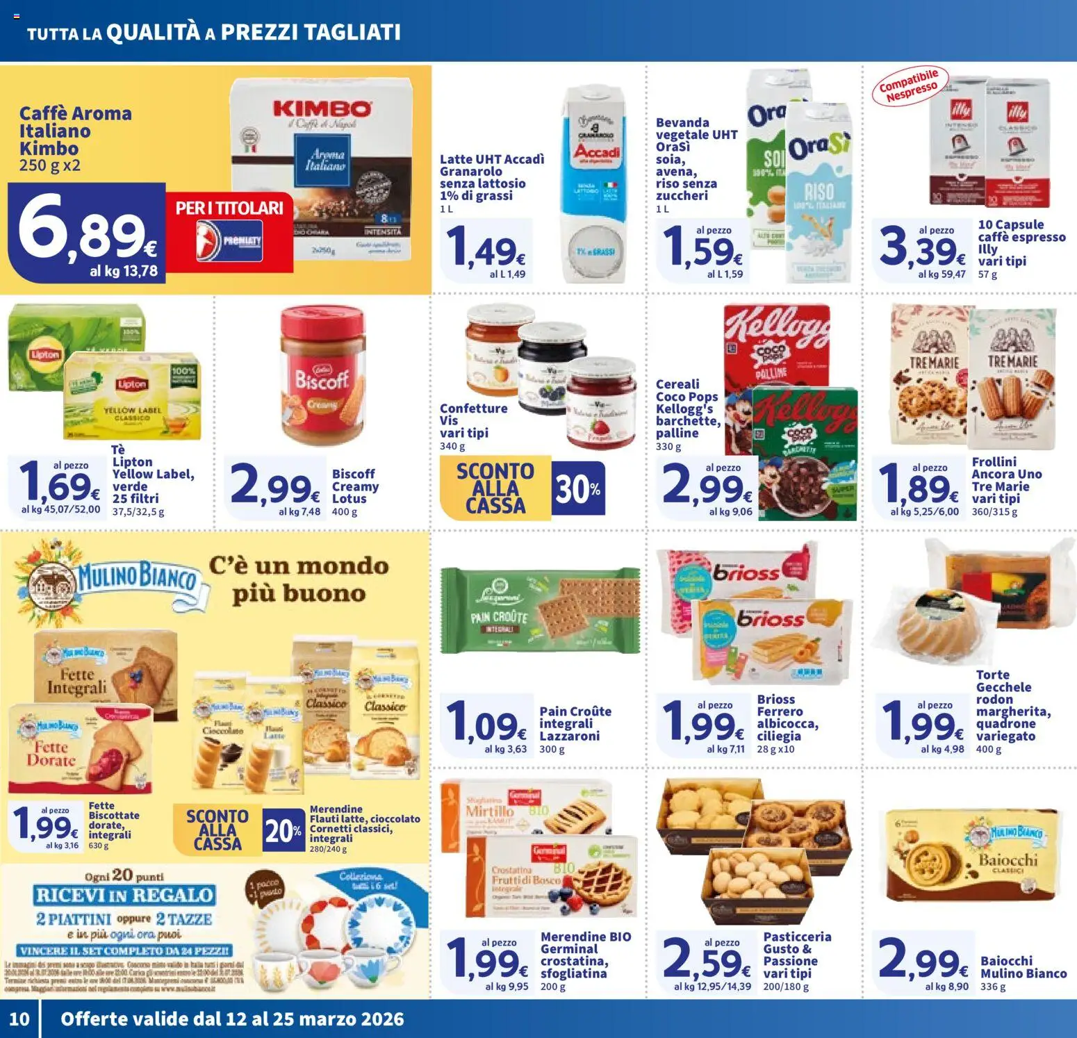 Volantino SIGMA del 12.03.2026 | Pagina: 10 | Prodotti: Cioccolato, Riso, Latte, Fette biscottate