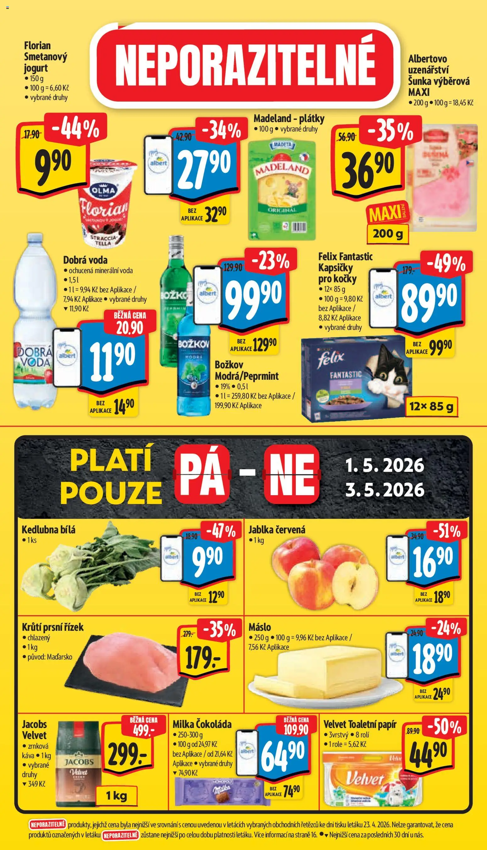 Albert leták - Supermarket od 29.04.2026 | Strana: 7 | Produkty: Dobrá voda, Voda, Milka, Minerální voda