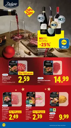 Ossenhaas tournedos, 250 g - Voorbeeld van een folder van Lidl, geldig van 08.12.2025 | Pagina: 24 | Producten: Kisperec, Kan, Hollandi mártás, Appel