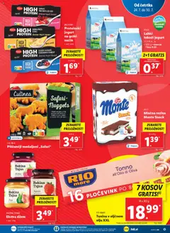 Lidl katalog │ velja od 24.07.2025 | Stran: 7 | Izdelki: Mlečna rezina, Džem, Kos, Mleko