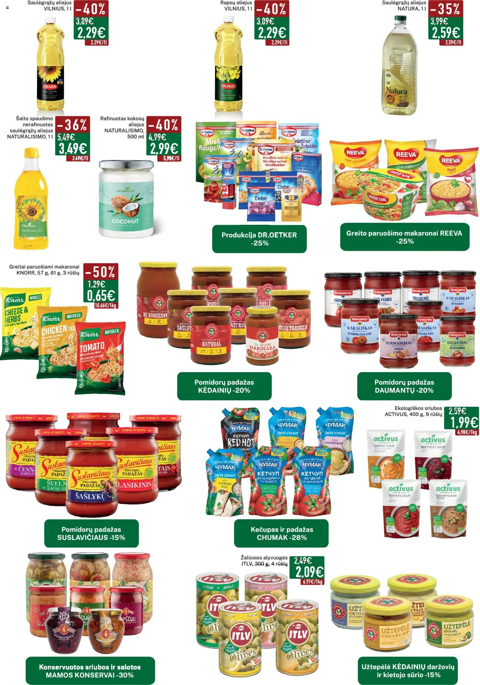Elimart - TAU akcijos nuo 03.11.2025 | Puslapis: 5 | Prekių: Salotos, Užtepėlė, Aliejus, Cukrus
