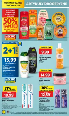 Lidl Gazetka od 10.07.2025 | Strona: 56 | Produkty: Prysznic, Masło, Maska, Żel pod prysznic