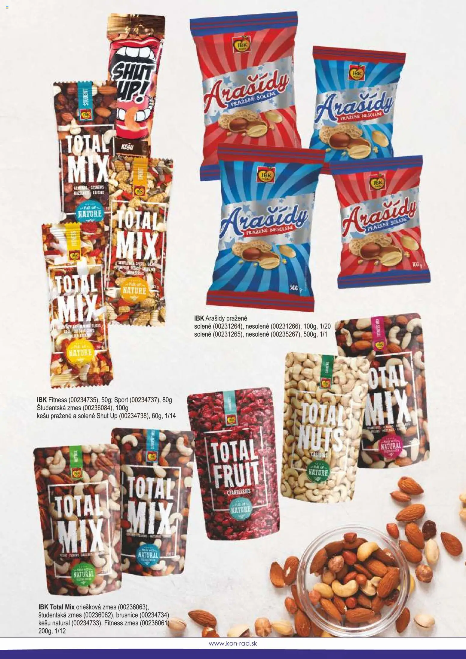 Nové KON - RAD akcie – leták je platný od 08.12.2025 | Strana: 65 | Produkty: Arašidy