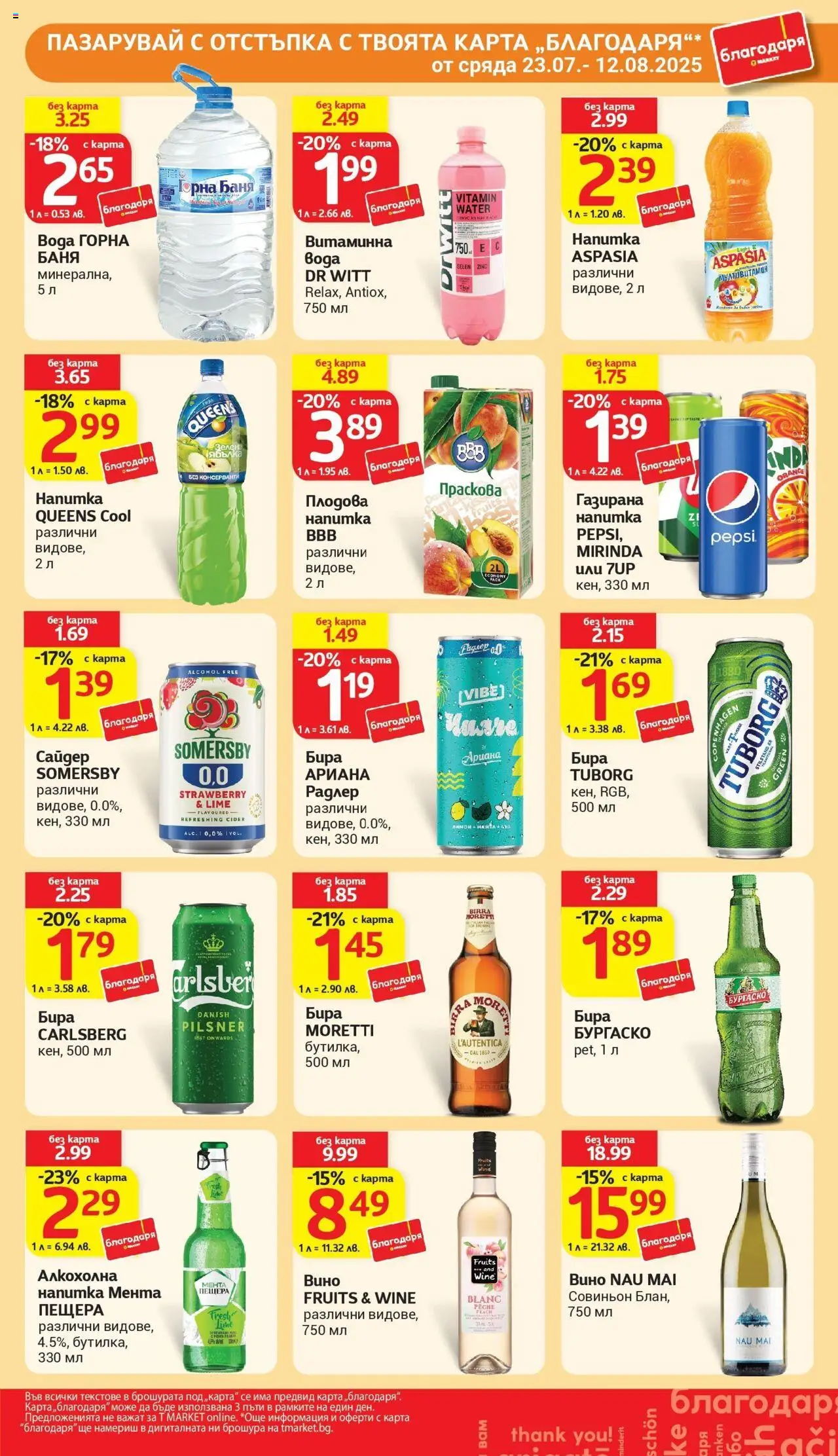  | Страница: 35 | Продукти: Вода, Вино, Бира, Плодова напитка