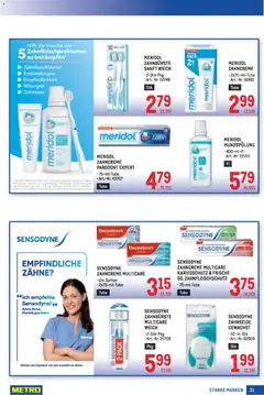 Metro Starke Marken ab 05.02.2026 gültig | Seite: 31 | Produkte: Zahnpasta, Zahnbürste