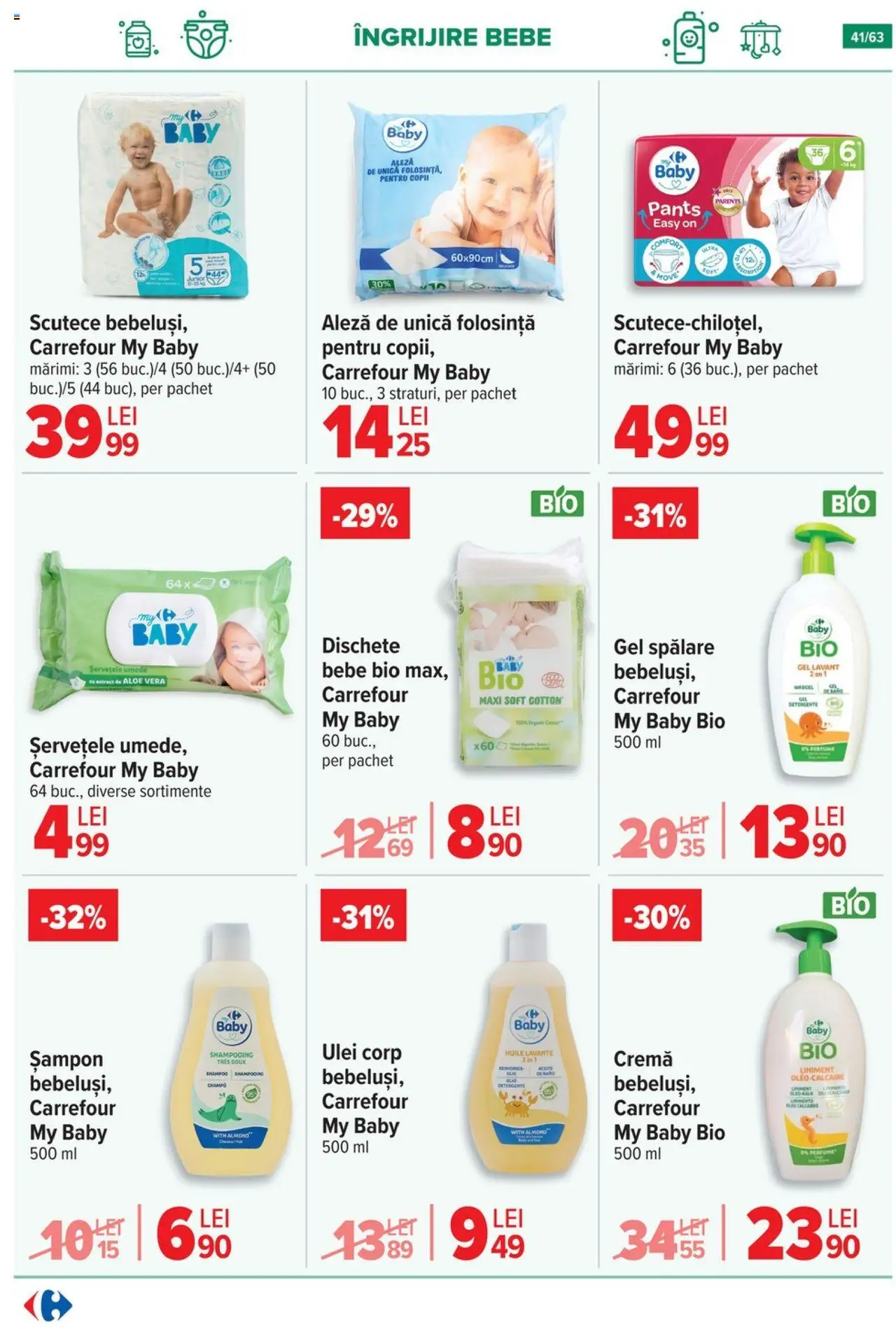 Noul catalog Carrefour – valabil de la 01.10.2025 | Pagină: 41 | Produse: Parfum, Șervețele umede, Scutece