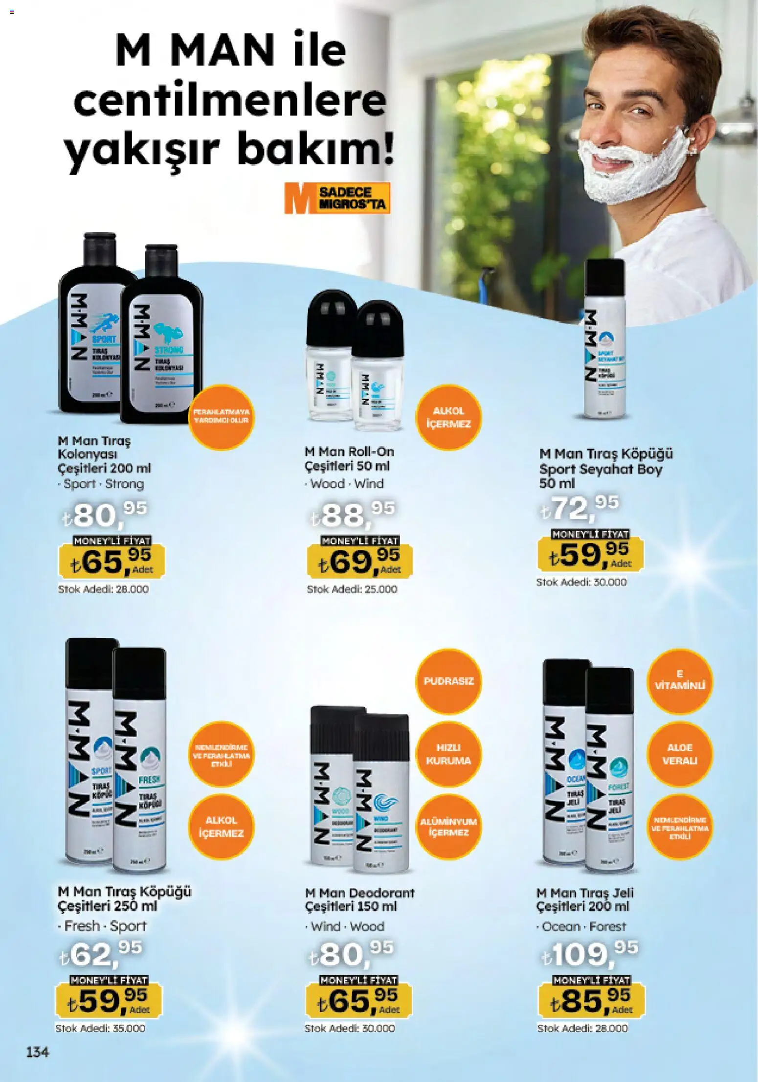 Migros Katalog - 5M Migroskop Dijital - 05.12.2025 tarihinden itibaren geçerlidir | Sayfa: 134 | Ürünler: Tıraş köpüğü, Deodorant