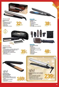 Vista previa E.Leclerc folleto válido desde el 03.12.2025 | Página: 43 | Productos: Cepillo, Aceite, Plancha, Plancha de pelo