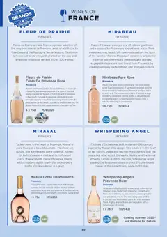 Preview of Booker Wholesale - Wine List 2025 valid from 07.07.2025 | Page: 60 | Products: Roses, Chocolate, Wine, Fish