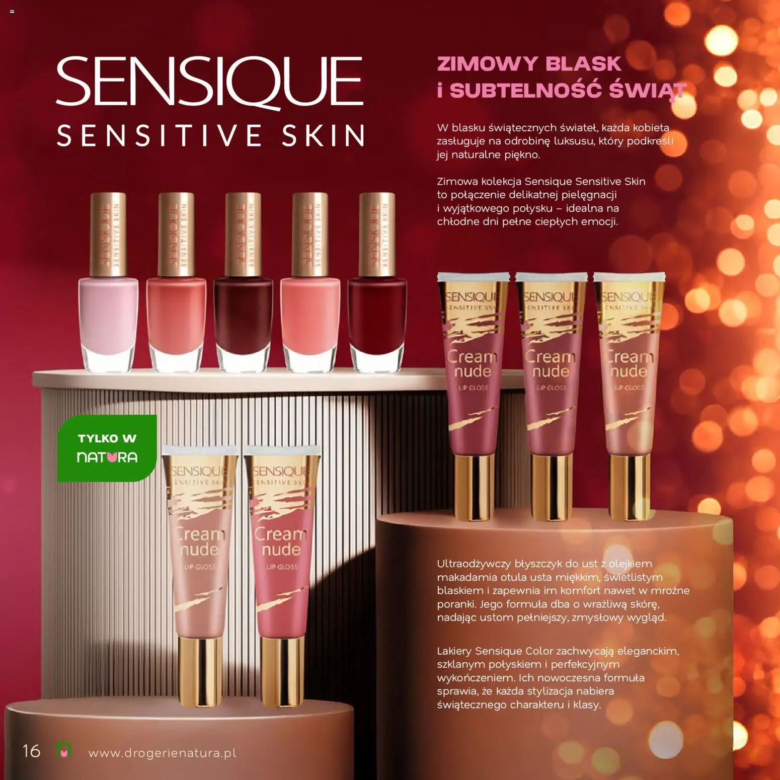 Drogerie Natura Gazetka - Magia Świąt od 18.11.2025 | Strona: 16 | Produkty: Błyszczyk, Lakiery